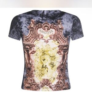 Jean Paul Gaultier Black and Gold Short Sleeve Tee